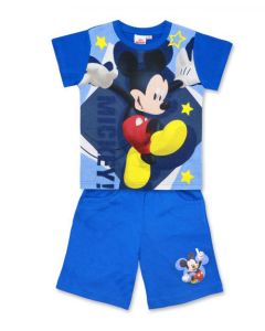 Completo Maglia e pantaloncino Mickey Azzurro