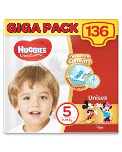 Huggies Ultra Comfort Taglia 5 136 Pannolini Gigapack