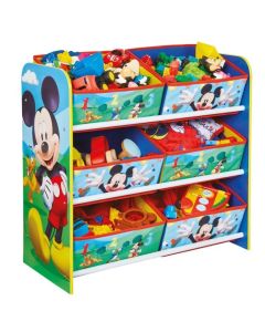 Scaffale con contenitori Portagiochi in legno Mickey Mouse Disney