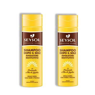 Confezione da 2 Seysol Shampoo Doposole Riparatore e Restitutivo 250ml