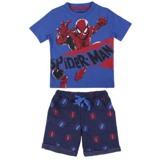Completo maglia e pantaloncino Spiderman