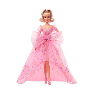 Barbie Signature Birthday Wishes 2022 Bambola Bionda con abito in tulle e scarpe rosa