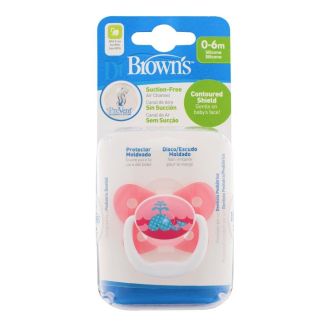 Dr Brown's Prevent Succhietto Butterfly 0-6 mesi Rosa Balena