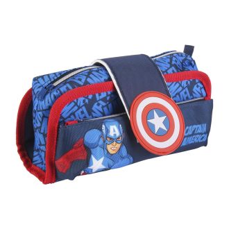 Avengers Astuccio Scuola Tombolino Multi Scompartimento con Velcro