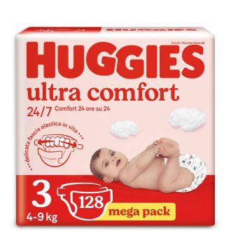 Huggies Ultra Comfort Taglia 3 Mega Pack 128 Pannolini Disney baby