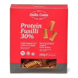 Dalla Costa Pasta Proteica Fusilli 30% Proteine pisello confezione risparmio 8 x250 grammi