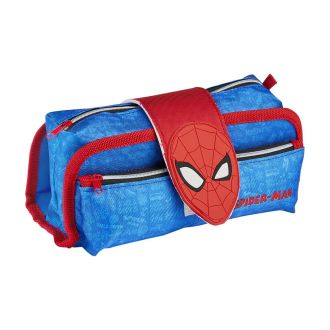 Spiderman Astuccio Scuola Tombolino Multi Scompartimento con Velcro