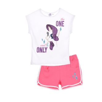 Set T shirt My Little Pony + Short Bianco