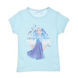 T-Shirt Azzurra Elsa Frozen