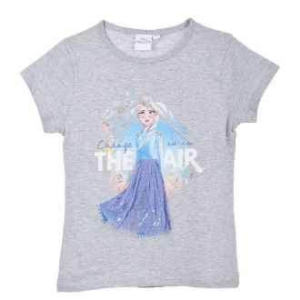 T-Shirt Grigia Elsa Frozen