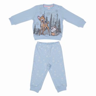 Pigiama lungo Baby Disney Bambi Azzurro