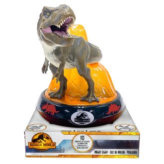 Lampada da Comodino Led 3D Jurassic World T Rex