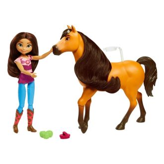 Spirit Cofanetto Coccole e Giochi con Bambola Lucky e Cavallo Spirit