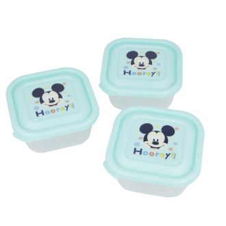Set 3 contenitori per alimenti Disney Baby Mickey Mouse