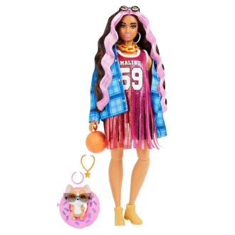 Barbie Extra Bambola con gattino e capelli ondulati