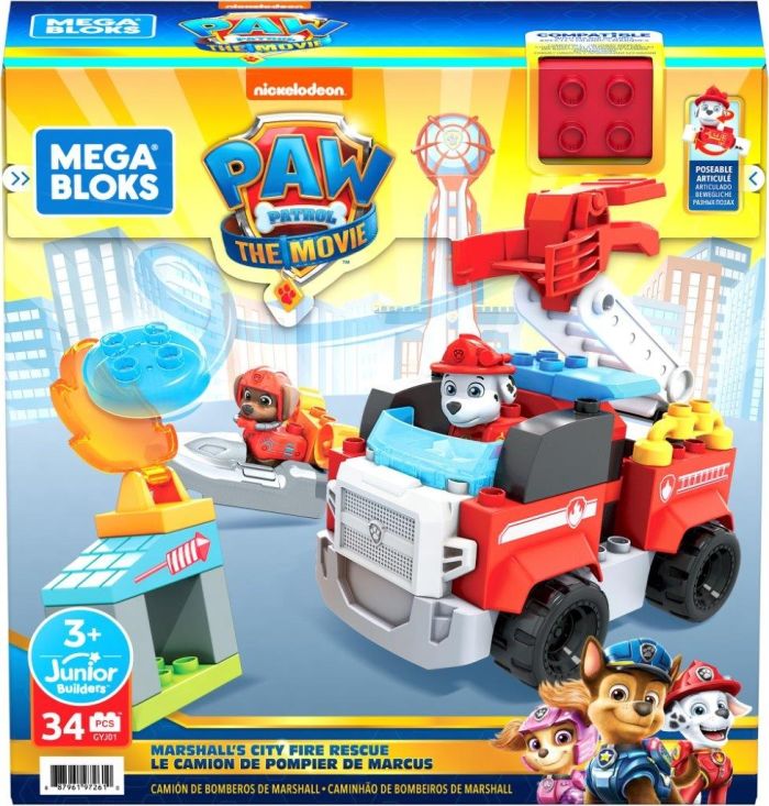 Mega Bloks Paw Patrol Camion dei Pompieri di Marshall