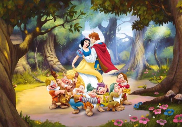Biancaneve e i Sette Nani Maxi Decorazione Murales Principesse Disney