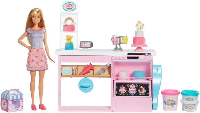 Barbie Playset Pasticceria con Bambola e Accessori da Cucina