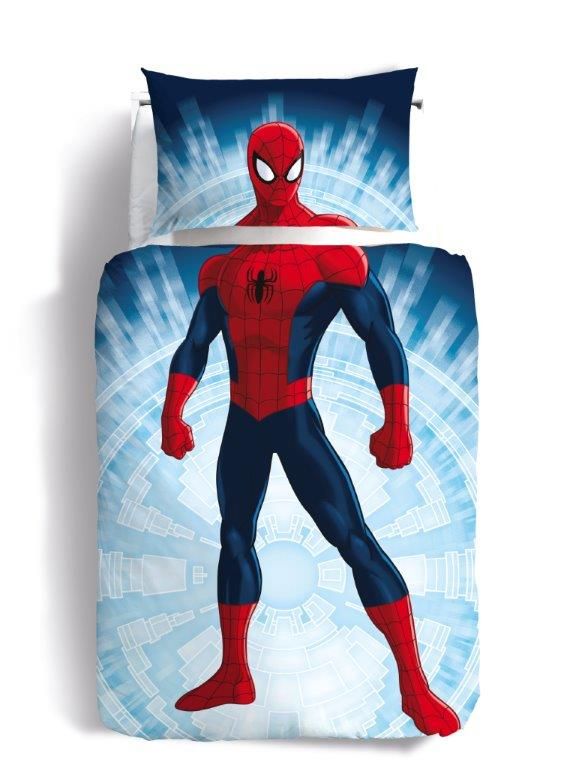 Parure cameretta copripiumino sacco + federa Spiderman Marvel Hermet