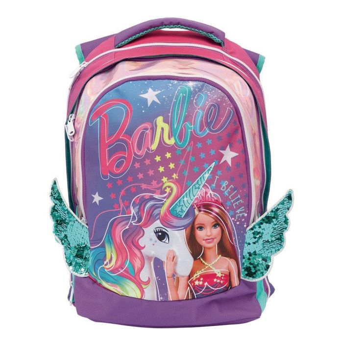 Barbie Zaino Scuola Estensibile Round Auguri Preziosi